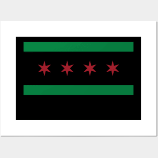 Chicago Flag Posters and Art